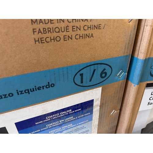 3190 - A Gilman Creek Wylder leather corner sofa (missing box 6/6, 2x box 1/1) original RRP £1833.33 + VAT,... 