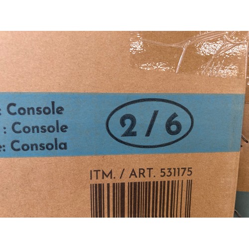 3190 - A Gilman Creek Wylder leather corner sofa (missing box 6/6, 2x box 1/1) original RRP £1833.33 + VAT,... 