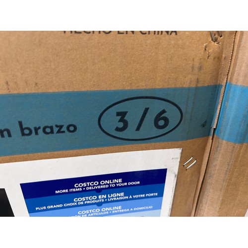 3190 - A Gilman Creek Wylder leather corner sofa (missing box 6/6, 2x box 1/1) original RRP £1833.33 + VAT,... 