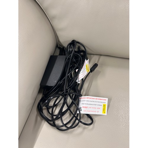 3229 - A Fletcher light grey power reclining armchair , original RRP £624.99 + VAT (4239-14) (missing power... 