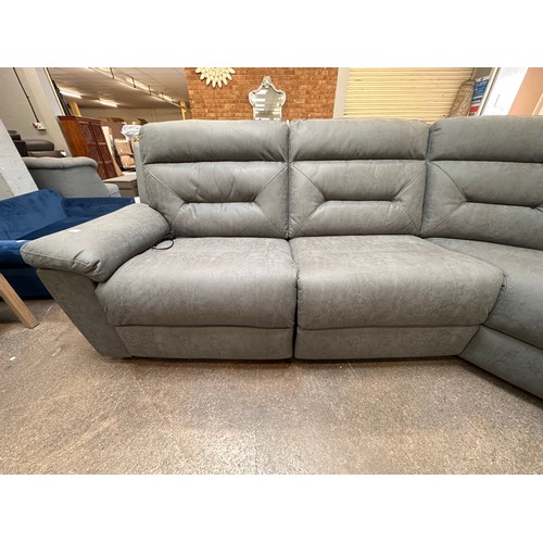 3163 - A Justin grey sectional reclining sofa, original RRP £1541.66 + VAT (4242-13) *This lot is subject t... 
