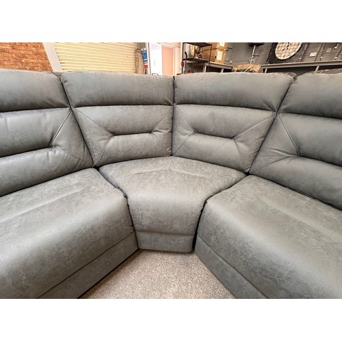 3163 - A Justin grey sectional reclining sofa, original RRP £1541.66 + VAT (4242-13) *This lot is subject t... 