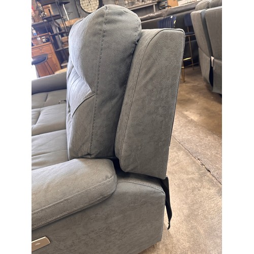 3164 - A Justin grey 3 seater power recliner, original RRP £833.33 + VAT (4242-11) *This lot is subject to ... 