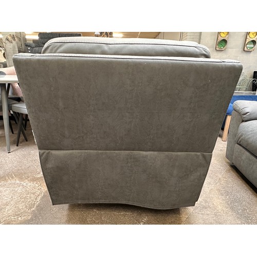 3165 - A Justin grey armchair power recliner, original RRP £399.99 + VAT (4242-12) *This lot is subject to ... 