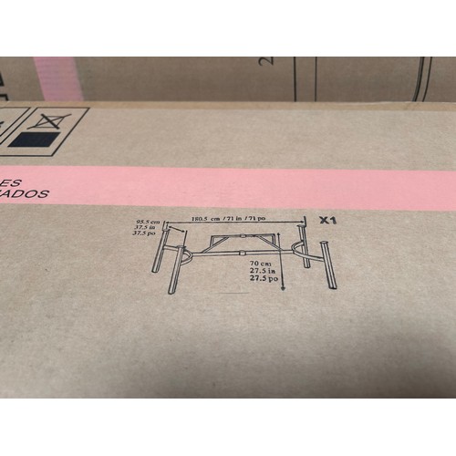 3267 - An Agio Formia seven piece cushioned dining set, original RRP £1416.66 + VAT (4240-1) *This lot is s... 