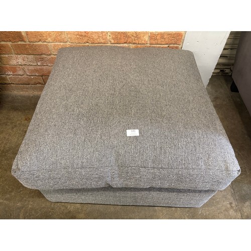 3248A - A grey fabric upholstered footstool