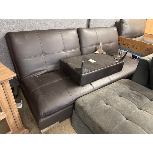 3279 - A Sealy convertible sofa with ottoman (damaged and torn), original RRP £574.99 + VAT (4233-30) , Two... 