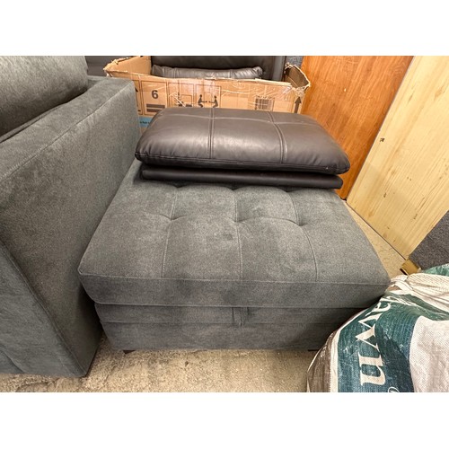 3279 - A Sealy convertible sofa with ottoman (damaged and torn), original RRP £574.99 + VAT (4233-30) , Two... 