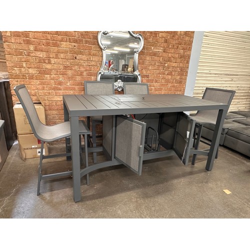 3217 - An Agio Maricopa 7 piece high fire dining set, original RRP £1166.66 + VAT, unchecked (4240-3) *This... 