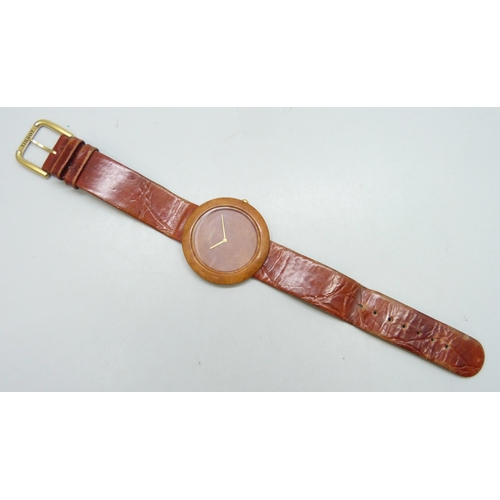 7300 - A Tissot wood watch, 39mm including crown