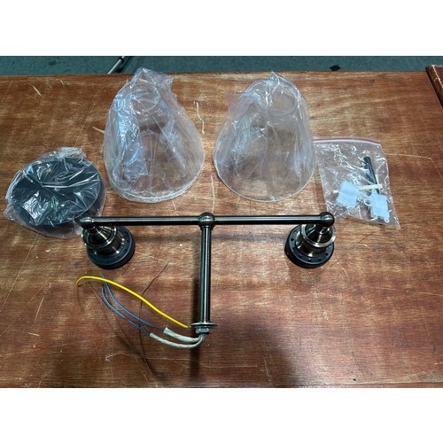 6052 - Galaxy ceiling light and glass shades, (518-309/902) *This lot is subject to VAT
