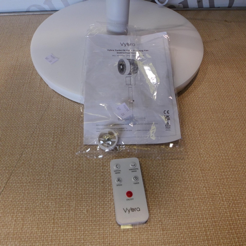 6011 - Vybra Turbo FX floor fan with remote, (369-28) *This lot is subject to VAT
