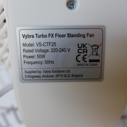 6011 - Vybra Turbo FX floor fan with remote, (369-28) *This lot is subject to VAT