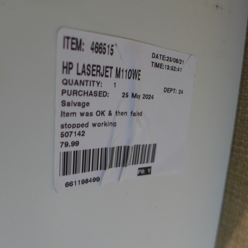 6044 - HP LaserJet printer M110W, (369-348) *This lot is subject to VAT