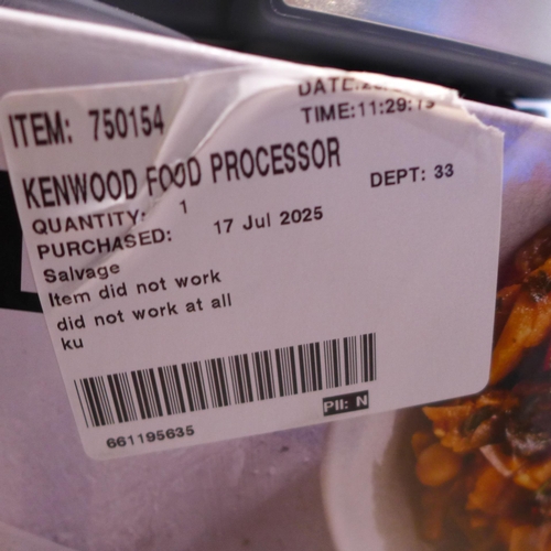 6046 - Kenwood food processor, original RRP £99.99 + VAT (369-29) *This lot is subject to VAT