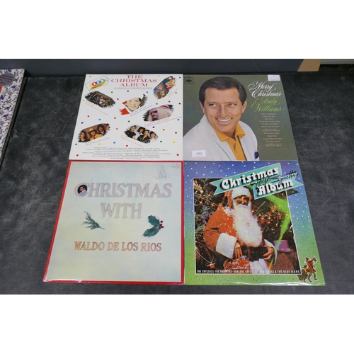 5001 - A quantity of assorted Christmas music including 8 records and 19 CDs. Records include Andy Williams... 