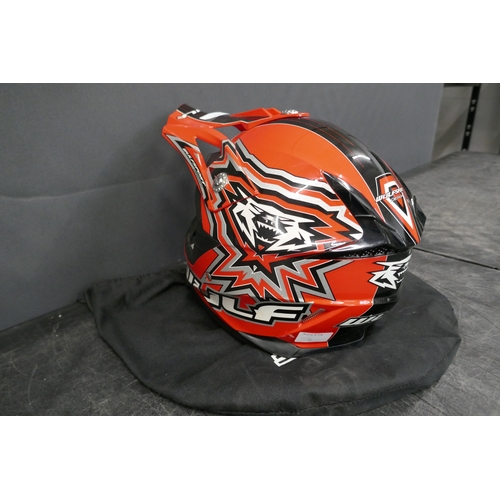 5046 - A Wulf child's large motorbike helmet
