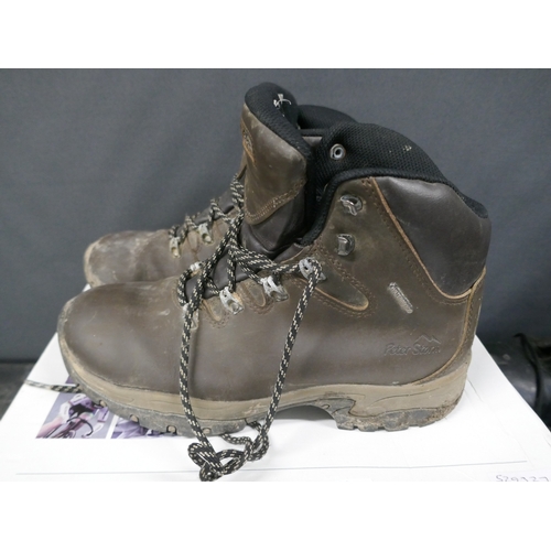 5061 - A pair of Uvex safety boots, size 8 and a pair of DM industrial boots and a pair of Peter Storm walk... 