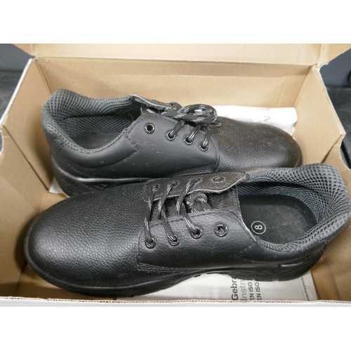 5061 - A pair of Uvex safety boots, size 8 and a pair of DM industrial boots and a pair of Peter Storm walk... 