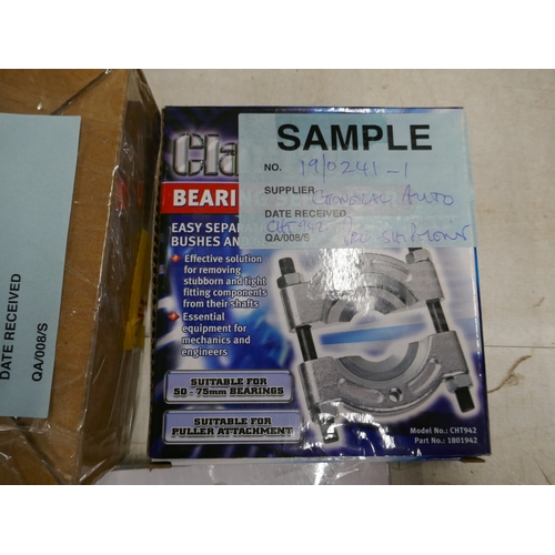5075 - A large quantity of sample items including a brake caliper piston tool, four packs of assorted Clark... 