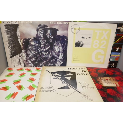 2062 - Fifteen punk and new wave LPs and 12