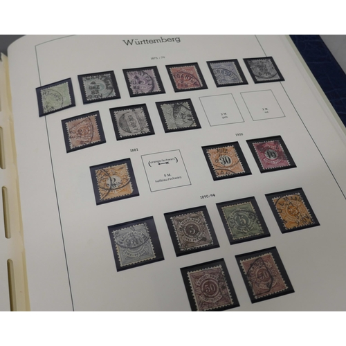 2066 - Stamps; German states, mainly used ranges on Lighthouse printed album pages with many better and hig... 