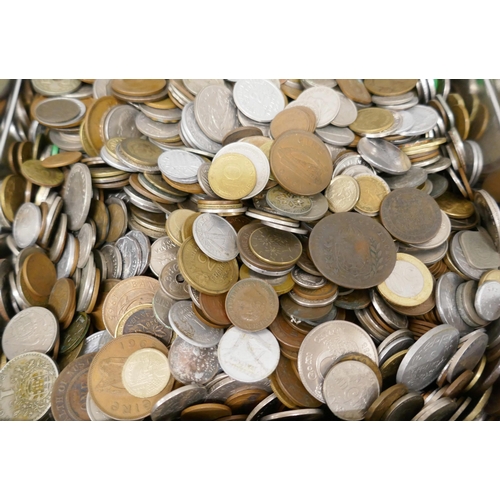 2073 - A large collection of mixed foreign coins