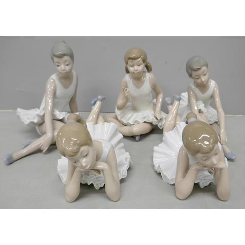 2079 - A collection of Lladro ballerina figures