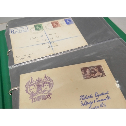 2081 - Stamps; an album of first day covers, Edward VIII to 1970