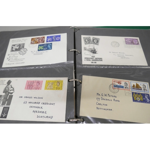 2081 - Stamps; an album of first day covers, Edward VIII to 1970