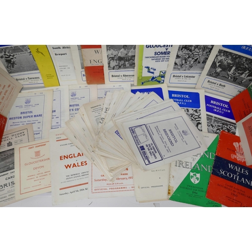2082 - One hundred and fifty seven Bristol and Bristol United Rugby Union programmes 1958/78 with some inte... 