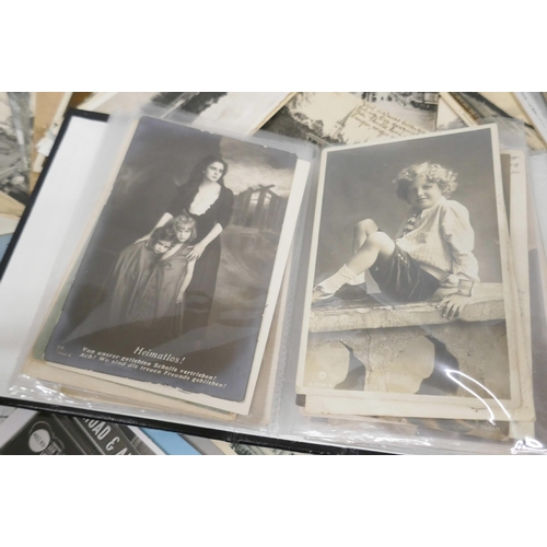 2096 - Postcards; a box of postcards, vintage to modern