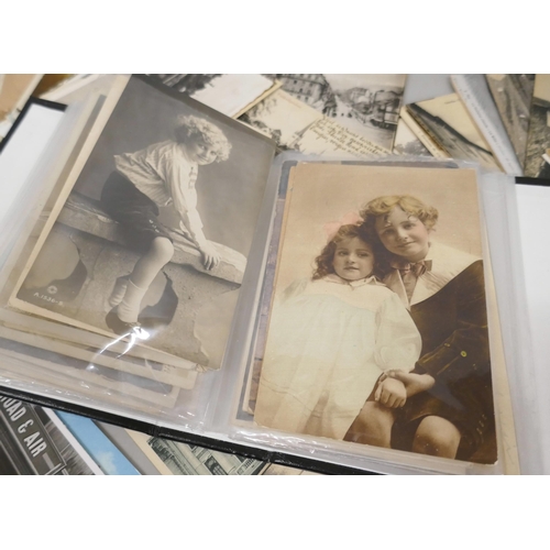 2096 - Postcards; a box of postcards, vintage to modern