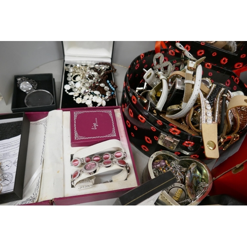 2116 - A large collection of costume jewellery