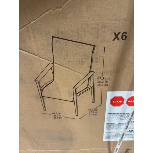 3189 - A Agio Delray 7 piece dining set (unchecked boxes / Table top damaged), original RRP £1083.33 + VAT ... 