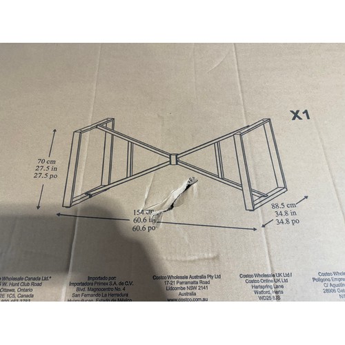 3189 - A Agio Delray 7 piece dining set (unchecked boxes / Table top damaged), original RRP £1083.33 + VAT ... 