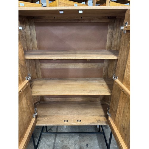 3230 - A Zen 2 door wooden cocktail cabinet *This lot is subject to VAT