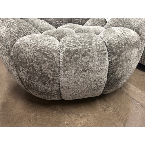 3238 - An Aero Bubble Grey Chenille swivel chair
