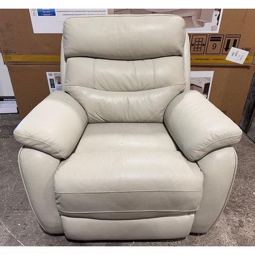 3196 - A Fletcher light grey power reclining armchair (requires power lead), original RRP £624.99 + VAT (42... 