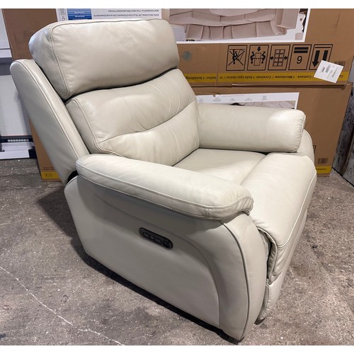 3196 - A Fletcher light grey power reclining armchair (requires power lead), original RRP £624.99 + VAT (42... 
