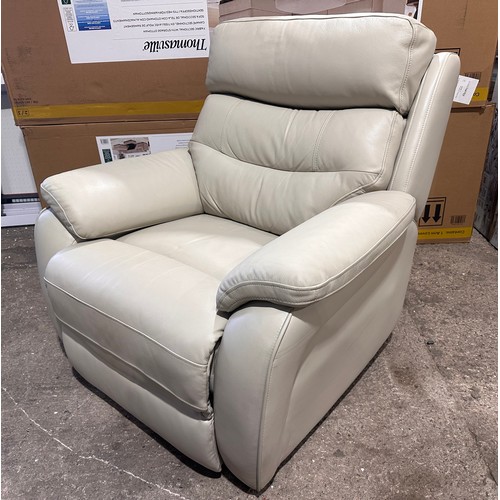 3196 - A Fletcher light grey power reclining armchair (requires power lead), original RRP £624.99 + VAT (42... 
