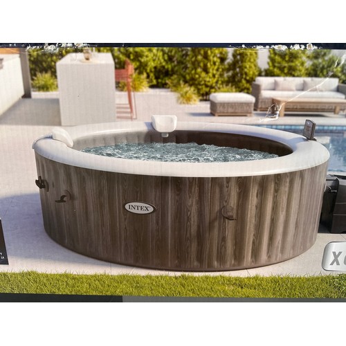 3199 - An Intex grey wood effect 6 person spa (unchecked) original RRP £416.66 + VAT (4245-15) *This lot is... 