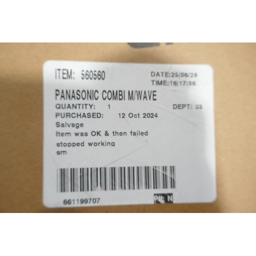 6001 - Panasonic combi microwave (requires attention), original RRP £164.99 + VAT (370-81) *This lot is sub... 