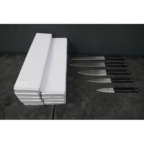 5064 - Ten boxes of five Richardson Sheffield assorted kitchen knives - unused
