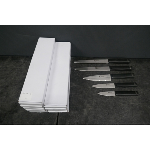 5066 - Ten boxes of five Richardson Sheffield assorted kitchen knives - unused