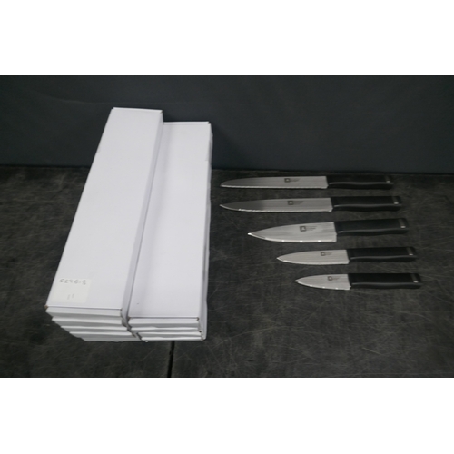 5068 - Ten boxes of five Richardson Sheffield assorted kitchen knives - unused