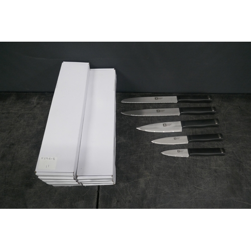 5076 - Ten boxes of five Richardson Sheffield assorted kitchen knives - unused