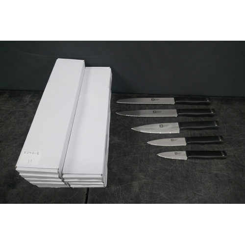 5078 - Ten boxes of five Richardson Sheffield assorted kitchen knives - unused