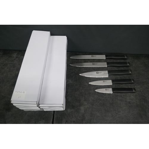 5079 - Ten boxes of five Richardson Sheffield assorted kitchen knives - unused