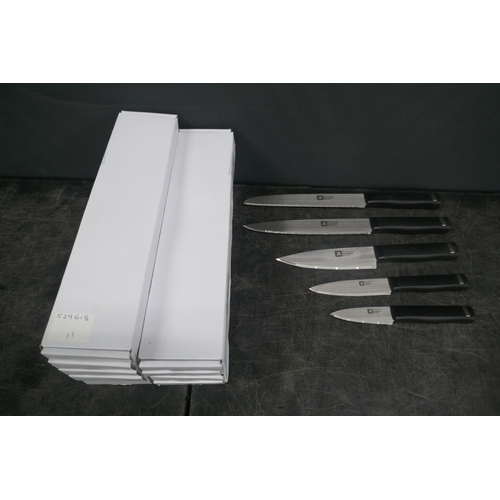 5081 - Ten boxes of five Richardson Sheffield assorted kitchen knives - unused